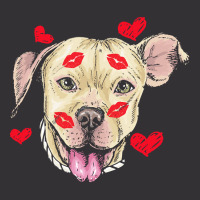 Valentines Day T  Shirt Cute Pitbull Dog Hearts Funny Valentine's Day Vintage Short | Artistshot