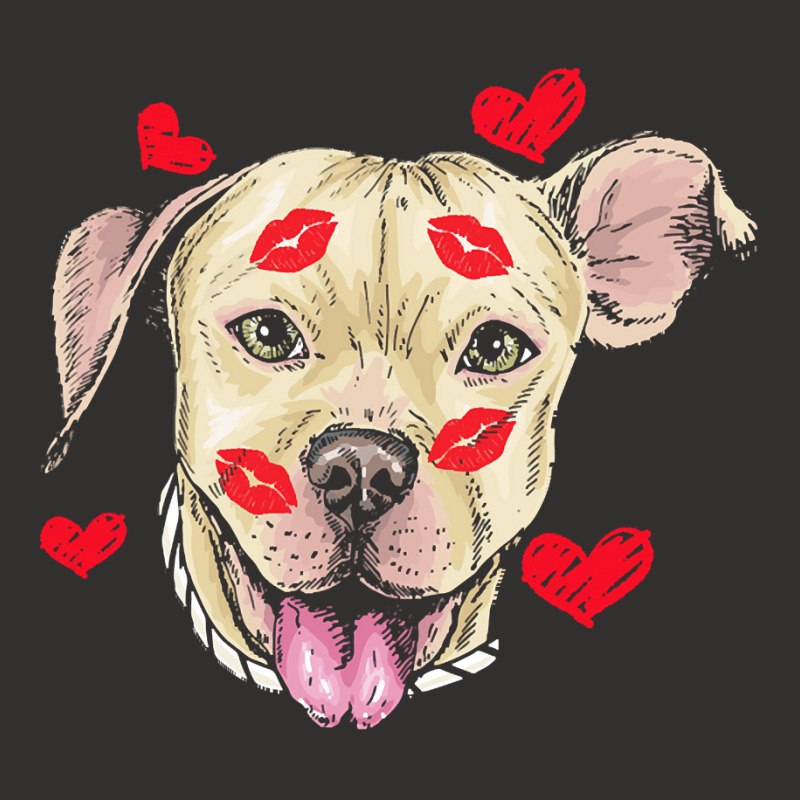 Valentines Day T  Shirt Cute Pitbull Dog Hearts Funny Valentine's Day Champion Hoodie | Artistshot