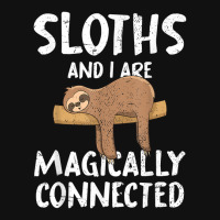 Sloths And I Are Magically Connected Tropical Animal Sloth Baby Bibs | Artistshot