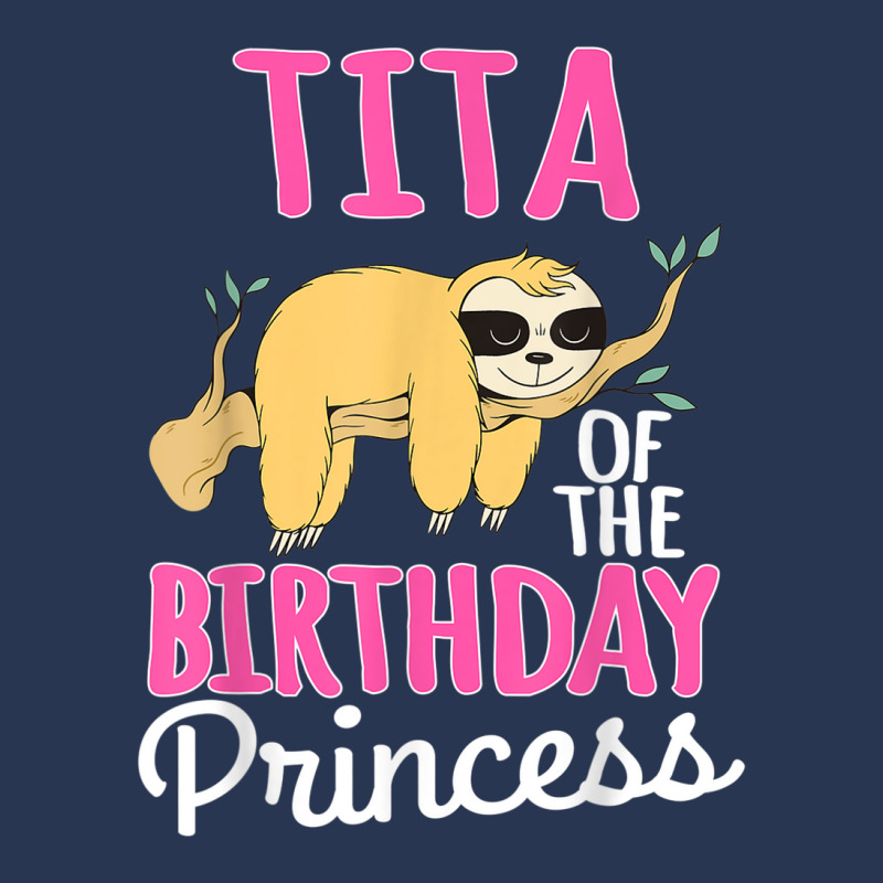 Tita Of The Birthday Princess Sloth Bday Party Celebration Men Denim Jacket | Artistshot