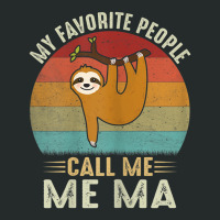 Womens My Favorite People Call Me Ma Cute Sloth Lover Mom Women's Triblend Scoop T-shirt | Artistshot