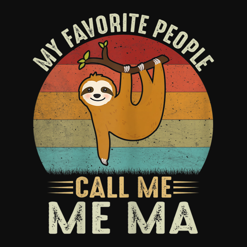 Womens My Favorite People Call Me Ma Cute Sloth Lover Mom Crop Top by ThienThuong | Artistshot