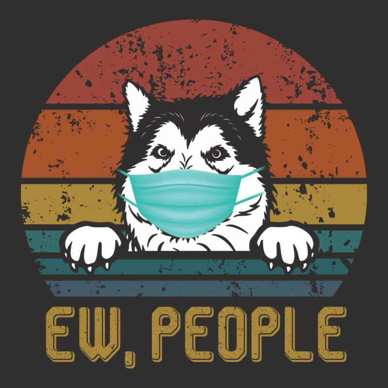 Alaskan Malamute Ew People Dog Wearing A Face Mask Vintage Champion Hoodie | Artistshot