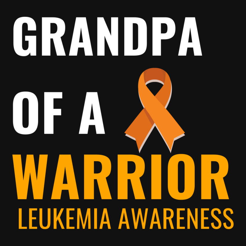 Grandpa Of A Warrior Leukemia Awareness White Accessory Pouches | Artistshot