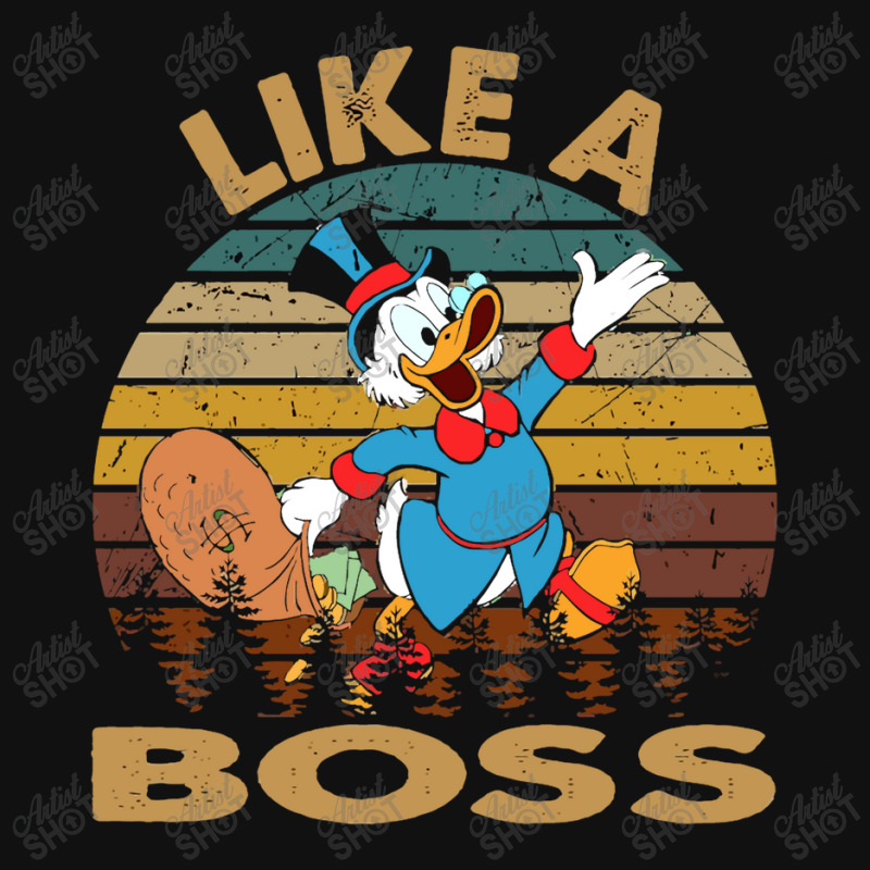 Retro Vintage Like A Boss Duck Tales Art Gift For Fans Baby Bibs | Artistshot