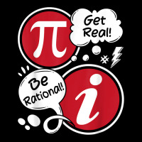 Get Real Be Rational   Funny Pi Math Lover Math Teacher T Shirt Adjustable Cap | Artistshot