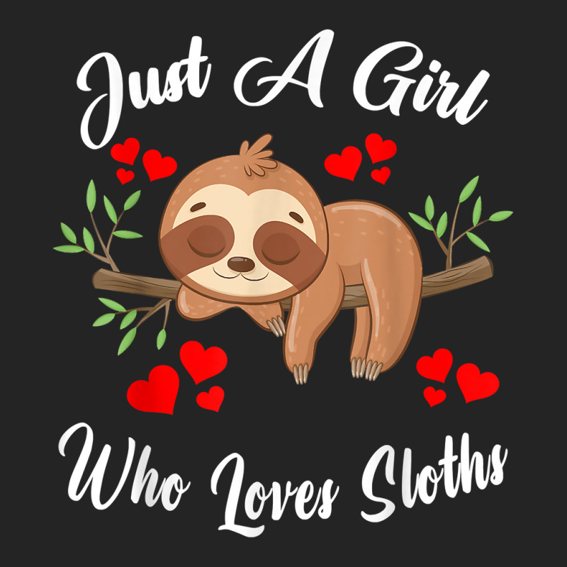 Just A Girl Who Loves Sloths Funny For Kids T Shirt 3/4 Sleeve Shirt | Artistshot