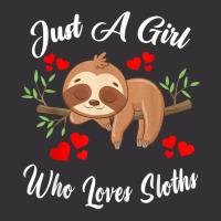 Just A Girl Who Loves Sloths Funny For Kids T Shirt Vintage Hoodie And Short Set | Artistshot