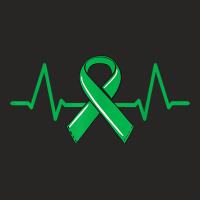 Kidney Donor Heartbeat Tee Organ Green Ribbon Awareness T Shirt Ladies Fitted T-shirt | Artistshot