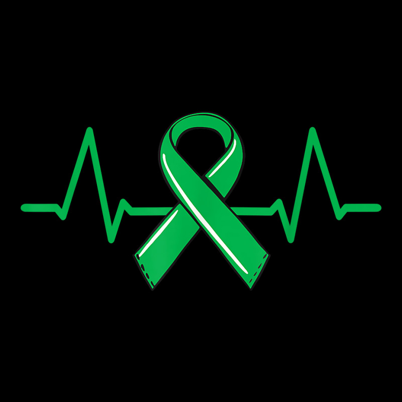 Kidney Donor Heartbeat Tee Organ Green Ribbon Awareness T Shirt Legging by adam.troare | Artistshot