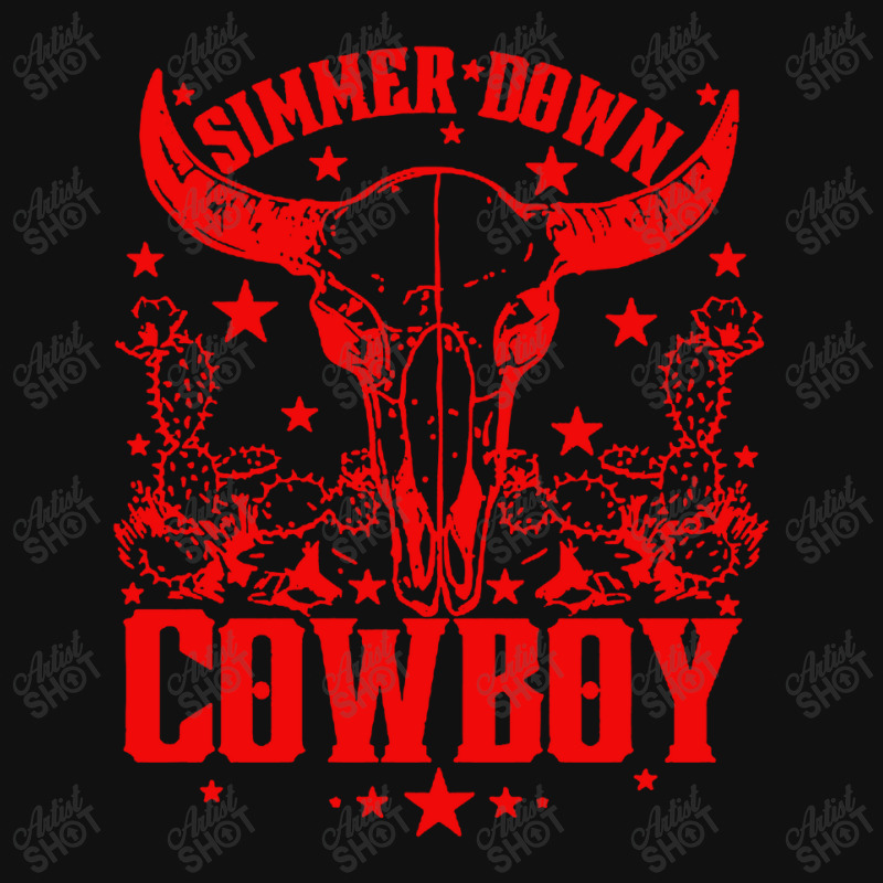 Simmer Down Cowboy Rodeo Baby Bibs | Artistshot