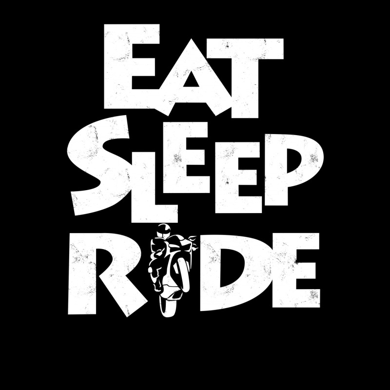 Eat Sleep Ride Cropped Hoodie | Artistshot