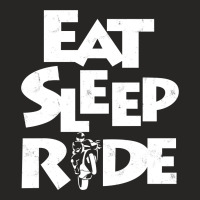 Eat Sleep Ride Ladies Fitted T-shirt | Artistshot