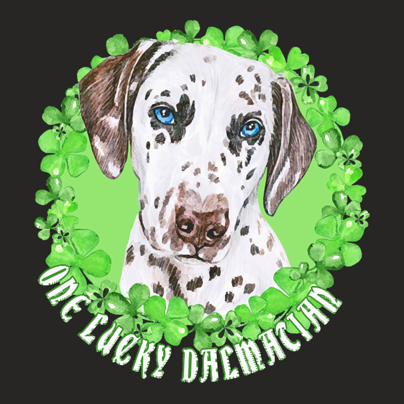 St Patricks Day Gift T  Shirt One Lucky Dalmatian Funny St. Patrick Do Ladies Fitted T-Shirt by hermanceline | Artistshot