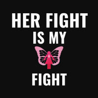 Her Fight Is My Fight White Crop Top | Artistshot