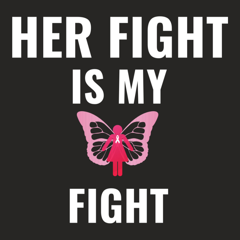 Her Fight Is My Fight White Ladies Fitted T-Shirt by Perfect Designers | Artistshot