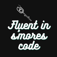 Fluent In S'mores Code White Baby Bibs | Artistshot