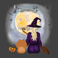 Chow Shepherd  Dog  & Witch Hanging Witch Broom Best Friends Halloween Vintage T-shirt | Artistshot