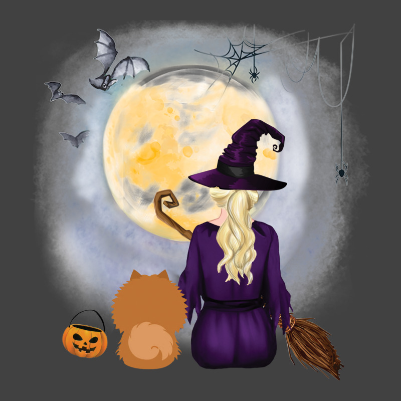 Chow Shepherd  Dog  & Witch Hanging Witch Broom Best Friends Halloween Vintage T-shirt | Artistshot