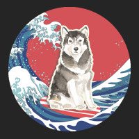 Alaskan Malamute T  Shirt Alaskan Malamute Gifts   Ocean Waves Surfing Unisex Hoodie | Artistshot