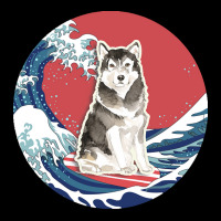 Alaskan Malamute T  Shirt Alaskan Malamute Gifts   Ocean Waves Surfing Fleece Short | Artistshot