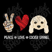 Peace Love Cocker Spaniel Maternity Scoop Neck T-shirt | Artistshot