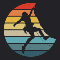 Bouldering T  Shirt Bouldering Silhouette On A Distressed Retro Sunset Youth Tee | Artistshot