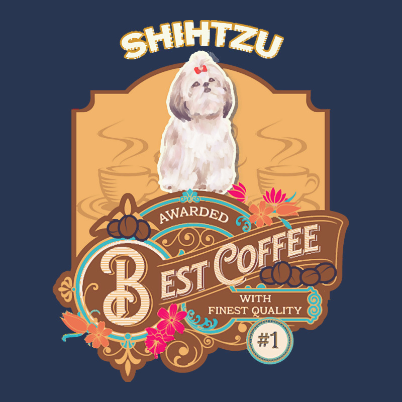 Mom T  Shirt Shihtzu Best Coffee   Dog Owner Coffee Lover Gifts T  Shi Men Denim Jacket | Artistshot