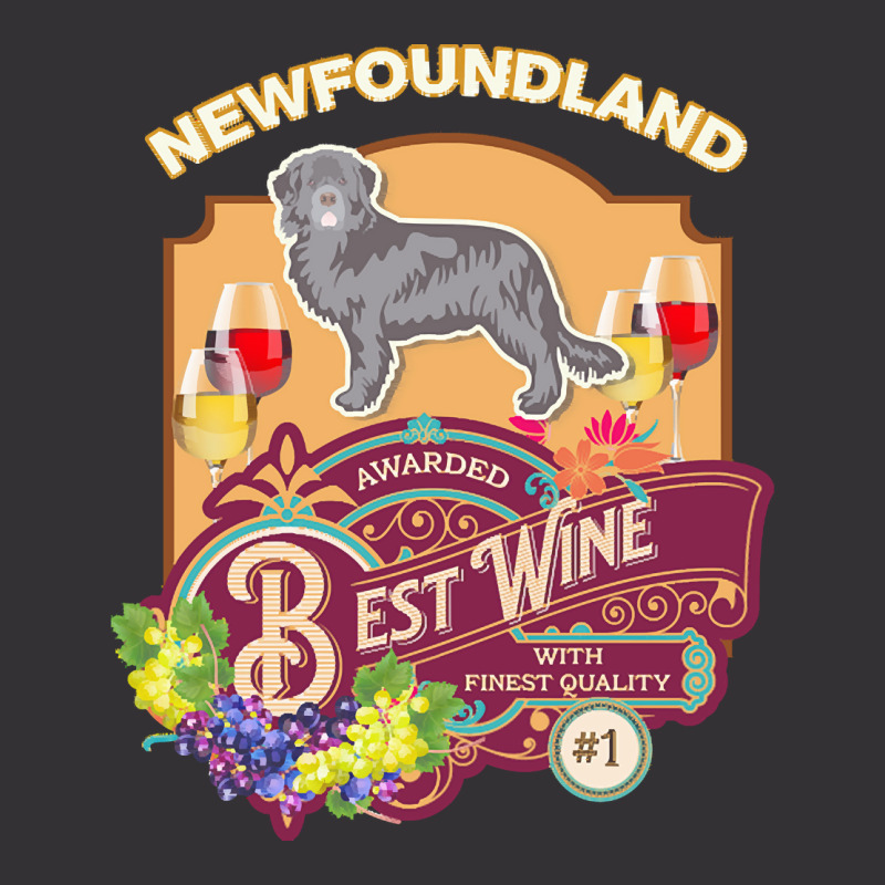 Newfoundland T  Shirt Newfoundland Best Wine   Dog Owner Wine Lover Gi Vintage Short | Artistshot