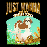 Shih Tzu T  Shirt Dog Owner, Just Wanna Pet My Shih Tzu & Drink Beer G Lightweight Hoodie | Artistshot