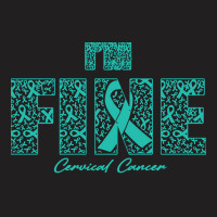 Cervical Cancer Awareness T  Shirt Cervical Cancer Awareness Fine Ribb T-shirt | Artistshot