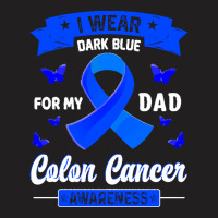 I Wear Dark Blue For My Dad T  Shirt I Wear Dark Blue For My Dad   Col T-shirt | Artistshot