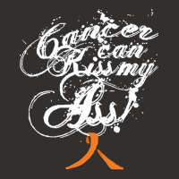 Leukemia T  Shirt Cancer Can Kiss My Ass! Leukemia ( Orange Ribbon) T Champion Hoodie | Artistshot