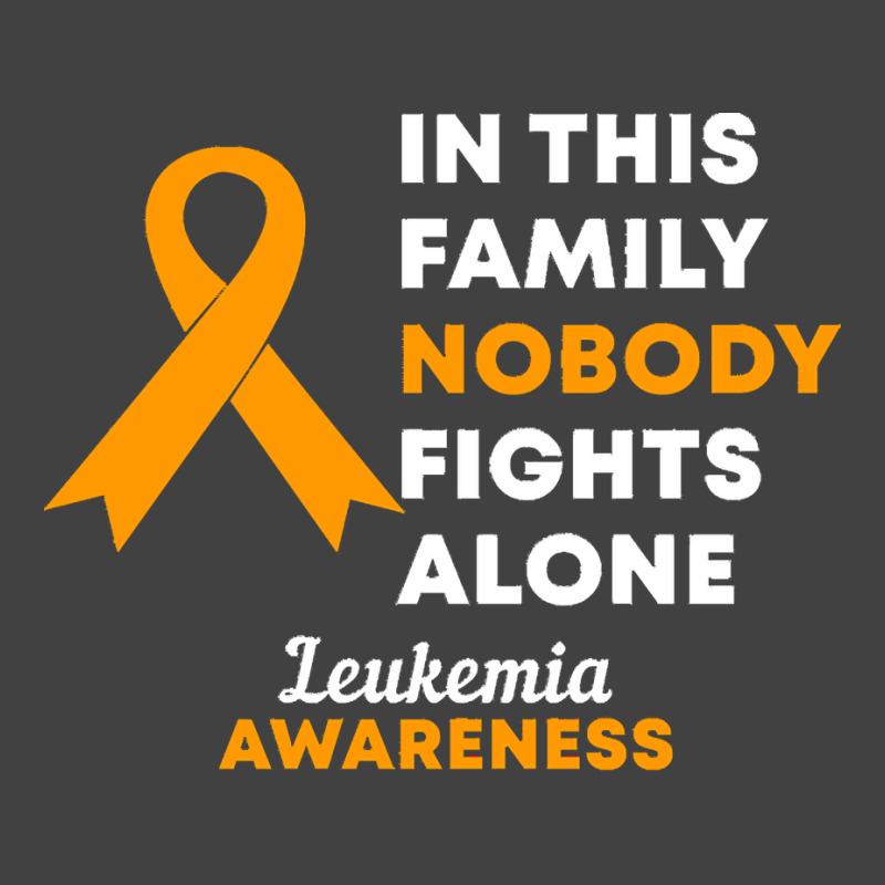 Leukemia T  Shirt In This Family Nobody Fights Alone Leukemia Awarenes Vintage T-shirt | Artistshot