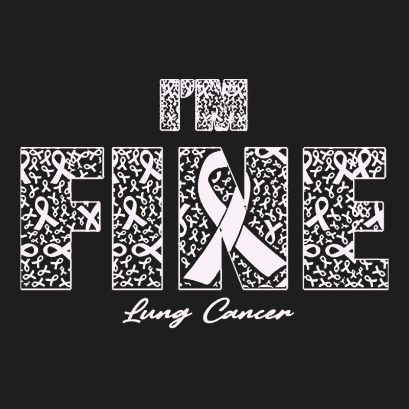 Lung Cancer Awareness T  Shirt Lung Cancer Awareness Fine Ribbons   In Classic T-shirt | Artistshot