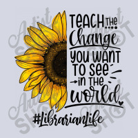 Teacher The Change You Want To See In The World ##librarianlife Fleece Short | Artistshot