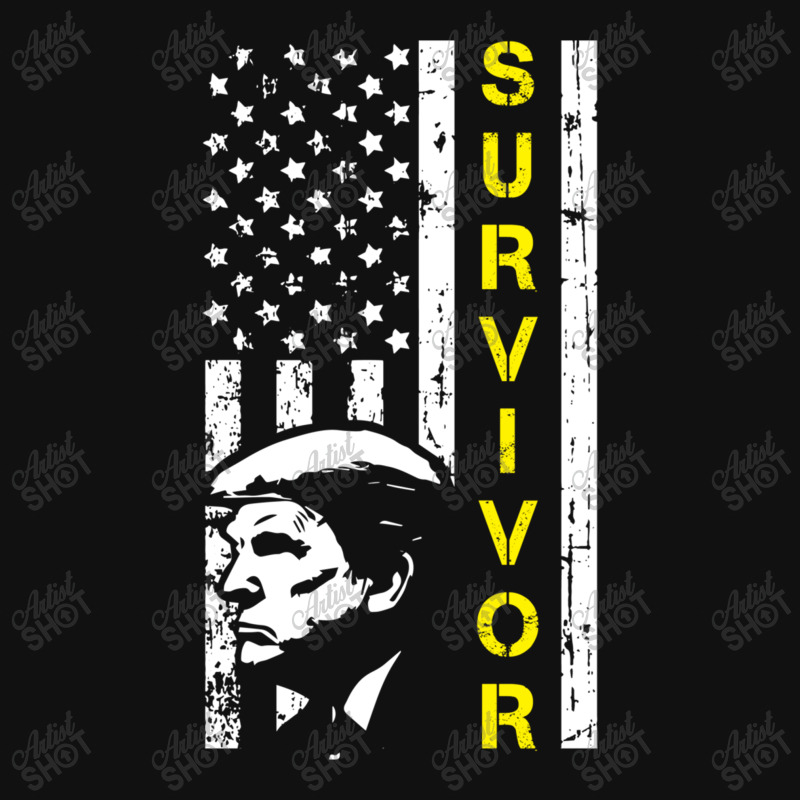 Anti Trump Survivor American Flag Shield S Patch | Artistshot