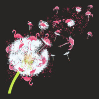 Dandelion T  Shirt Dandelion Flamingo Cute Flamingos T  Shirt Ladies Fitted T-shirt | Artistshot