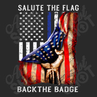 Salute The Flag Back The Badge Toddler T-shirt | Artistshot