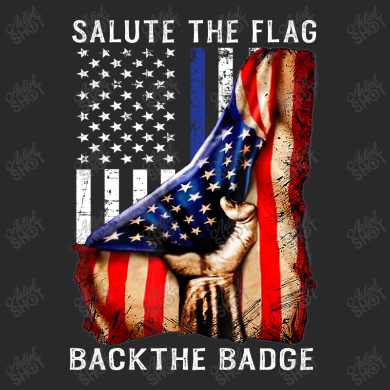 Salute The Flag Back The Badge Toddler T-shirt by kakashop | Artistshot