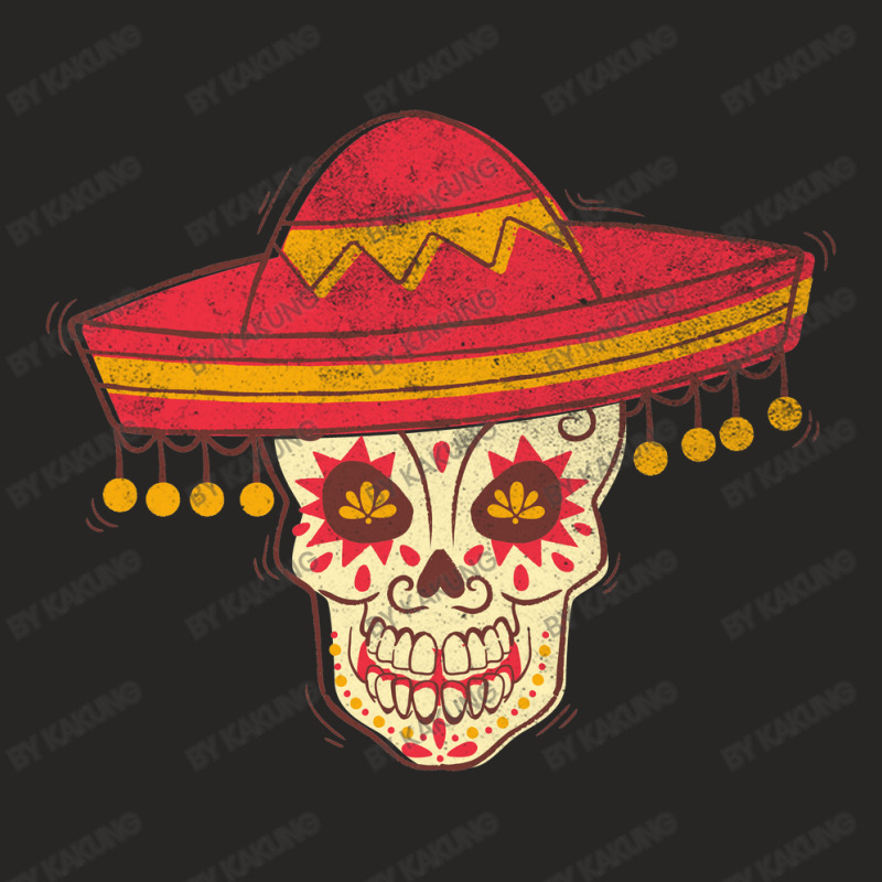 Mexican Skull Ladies Fitted T-Shirt by kakung | Artistshot