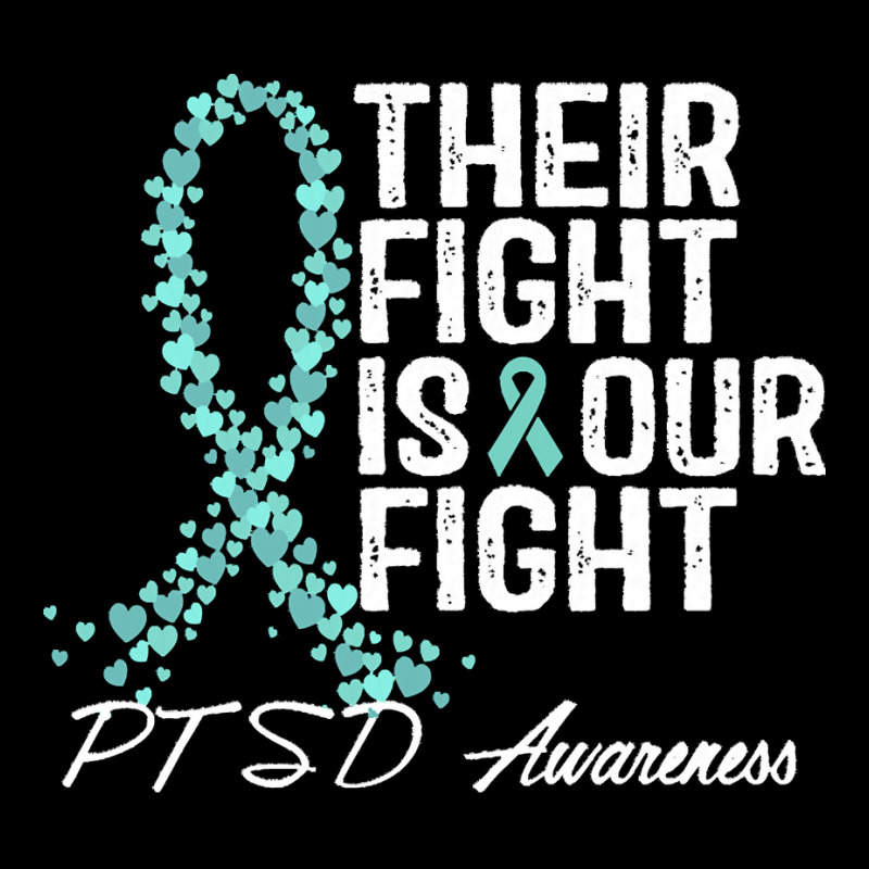 Ptsd Awareness T  Shirt Their Fight Is Our Fight P T S D Awareness T Men's 3/4 Sleeve Pajama Set | Artistshot