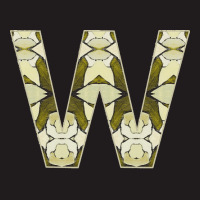 Letter W T  Shirt Letter W Monogram Olive Green Abstract Pattern Paint Waist Apron | Artistshot