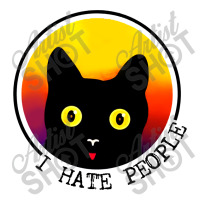 Cat   I Hate People Crop Top | Artistshot