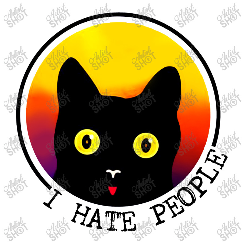 Cat   I Hate People Crop Top by hoainv | Artistshot