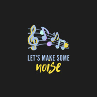 Lets Make Some Noise Music Notes Classic T-shirt | Artistshot