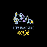 Lets Make Some Noise Music Notes Zipper Hoodie | Artistshot