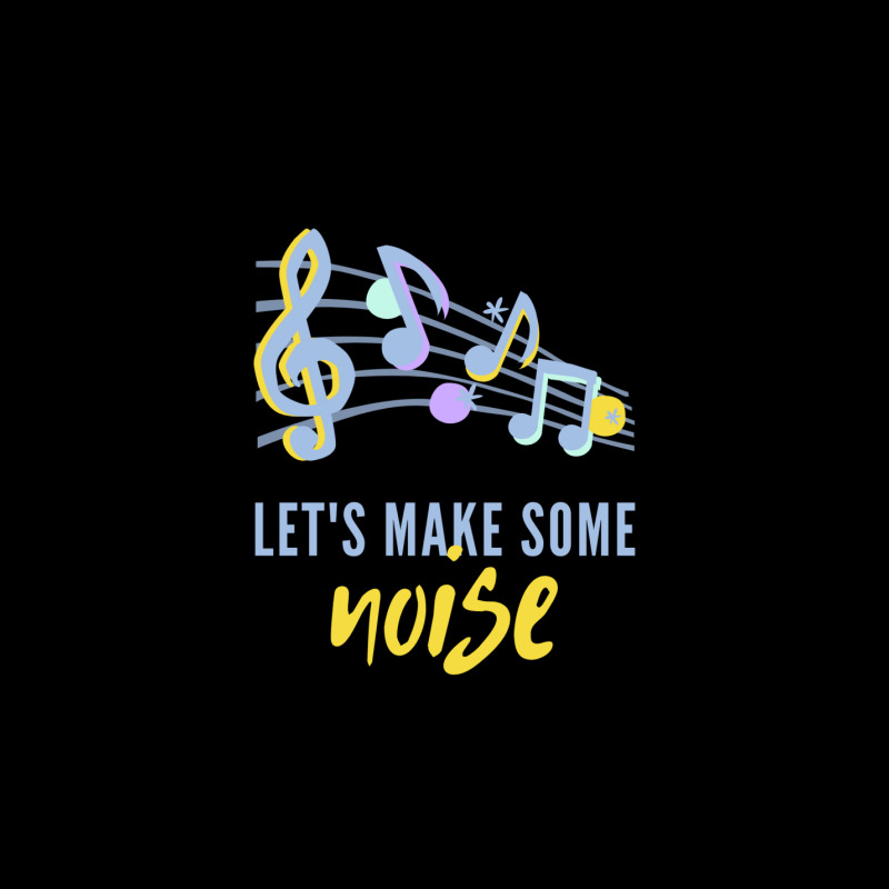 Lets Make Some Noise Music Notes Zipper Hoodie by Perfect Designers | Artistshot