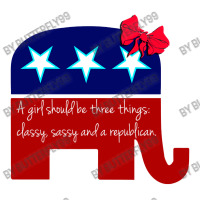 A Girl Should Be Classy Sassy And Republican  Classic T S V-neck Tee | Artistshot