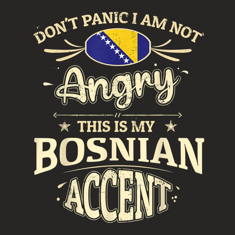 Bosnia & Herzegovina Flag Souvenirs For Bosnians Men & Women T Shirt Ladies Fitted T-Shirt by atereabag | Artistshot